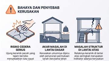 Waspadai Keramik Lantai Retak di Rumah, Kenali Penyebab dan Cara Memperbaikinya dengan Tepat