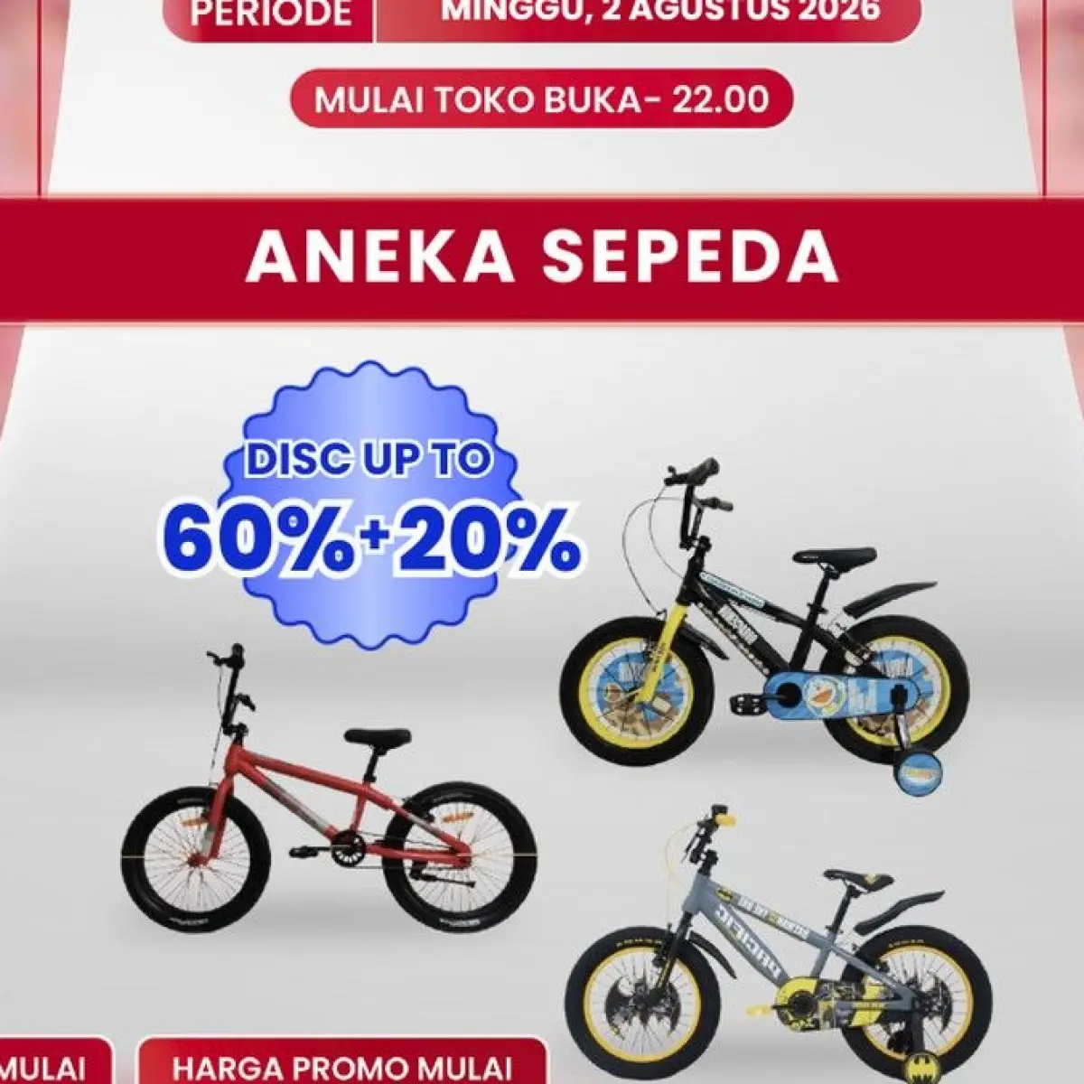 Berburu Diskon Akhir Pekan, Transmart Tawarkan Potongan Harga Sepeda hingga 50 Persen Lebih