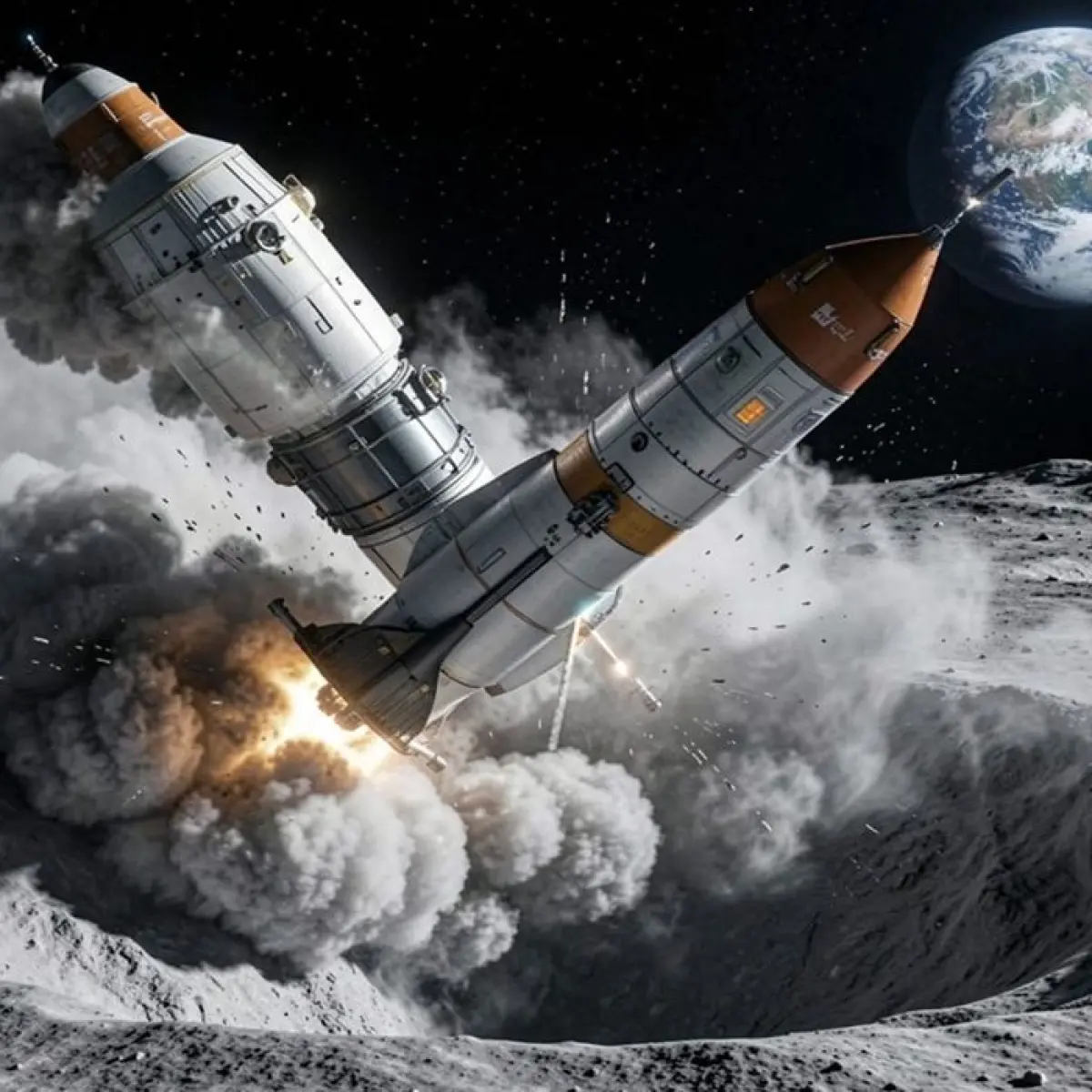 Menanti Momen Bersejarah: Pecahan Roket SpaceX Akan Tabrak Permukaan Bulan