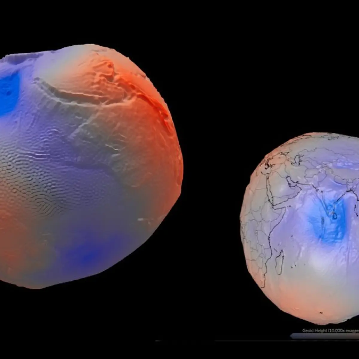 Mengapa Bumi Terlihat Bergelombang dalam Model Geoid 3D NASA? Ini Penjelasannya