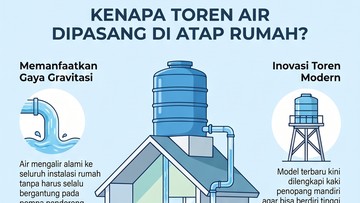 Rahasia di Balik Penempatan Toren Air di Atap Rumah yang Sering Kita Jumpai