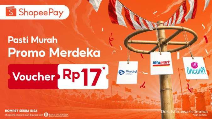 ShopeePay Hadirkan Kejutan Merdeka: Nikmati Belanja Harian Super Hemat Hanya Rp17