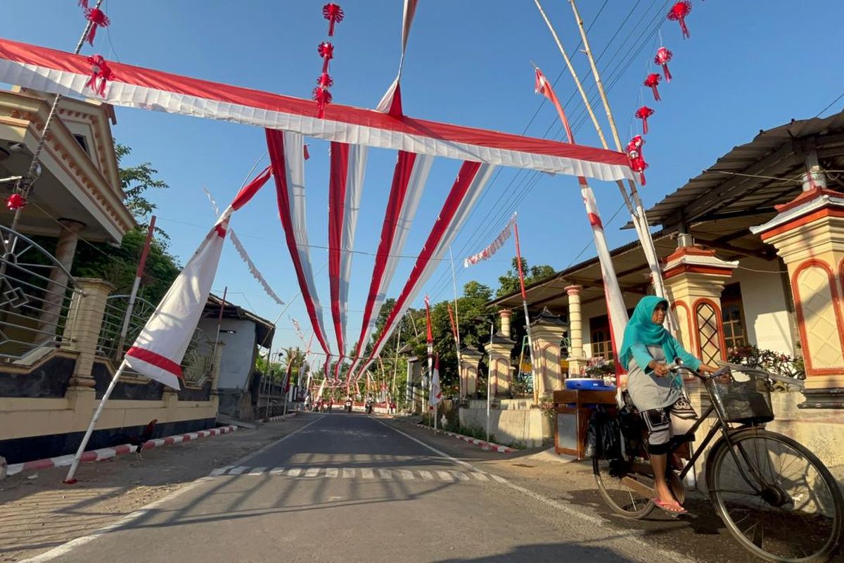 Bendera Merah Putih 1,2 Km Hiasi Nguter Sukoharjo, Simbol Patriotisme Berawal dari Tabungan Receh