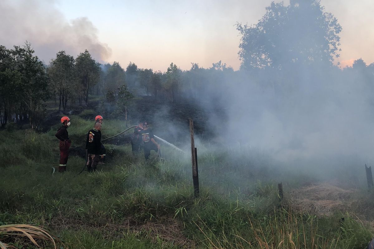 Karhutla di Kotim Mengancam, Sumber Air Pemadaman Menyusut Drastis