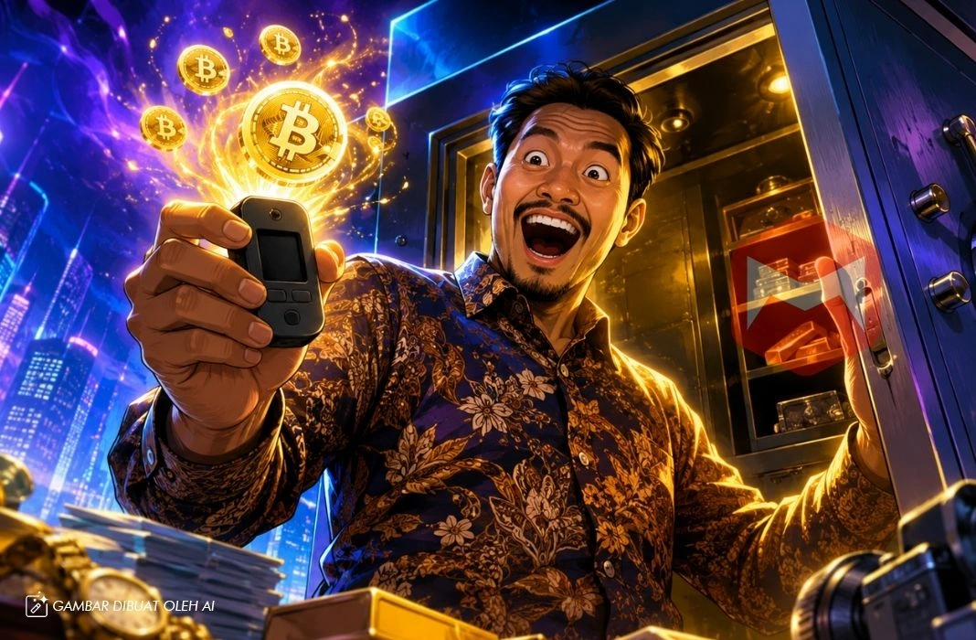 Kejutan Brankas: Lelaki Indonesia Temukan 10 Bitcoin Senilai Miliaran Rupiah dari Era Digital Awal